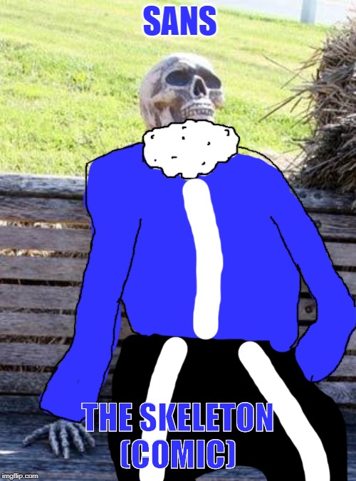 Waiting Skeleton | SANS; THE SKELETON (COMIC) | image tagged in memes,waiting skeleton | made w/ Imgflip meme maker