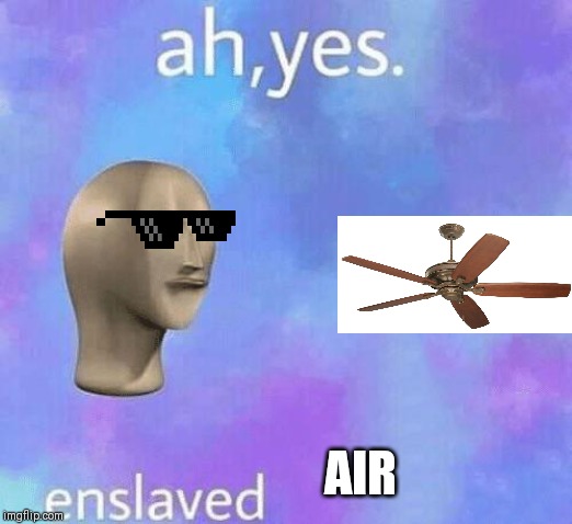 Ah Yes enslaved | AIR | image tagged in ah yes enslaved | made w/ Imgflip meme maker