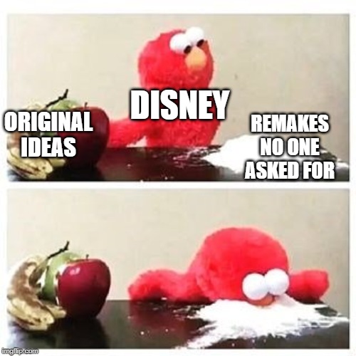 No one asked for another Wimpy Kid film |  REMAKES NO ONE ASKED FOR; ORIGINAL IDEAS; DISNEY | image tagged in elmo cocaine,home alone,diary of a wimpy kid,night at the museum,disney | made w/ Imgflip meme maker