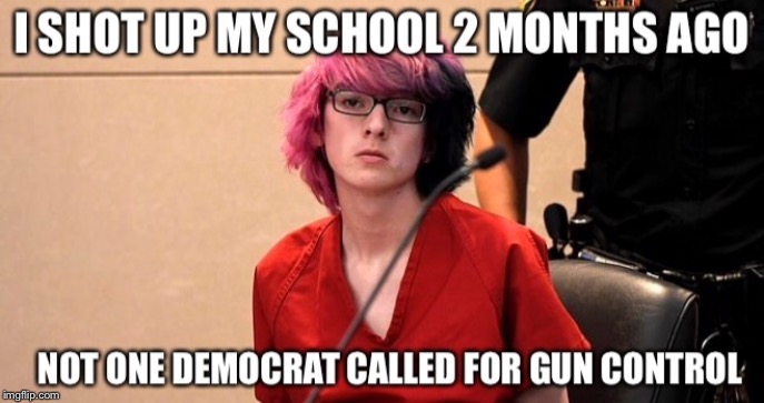 I wonder why... | image tagged in school shooting,school shooter,gun control | made w/ Imgflip meme maker