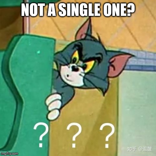 NOT A SINGLE ONE? | made w/ Imgflip meme maker