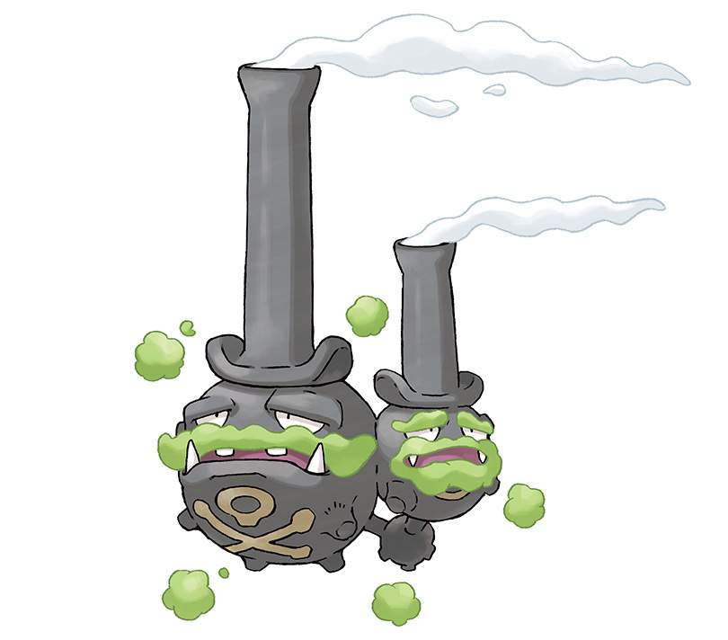 Galarian Weezing Blank Meme Template