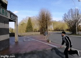 He's a ninja! | image tagged in gifs | made w/ Imgflip video-to-gif maker