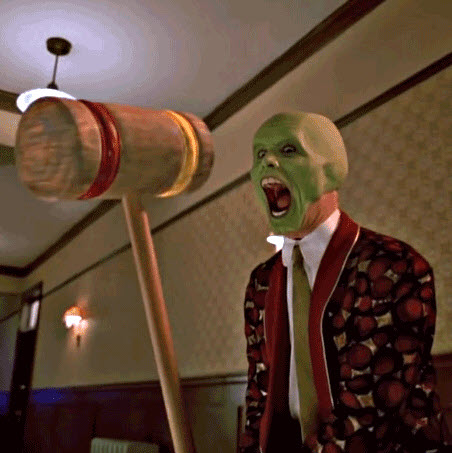 High Quality Hammer Face The Mask Blank Meme Template
