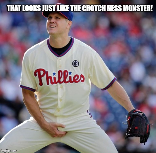 Crotch Grab | THAT LOOKS JUST LIKE THE CROTCH NESS MONSTER! | image tagged in crotch grab | made w/ Imgflip meme maker