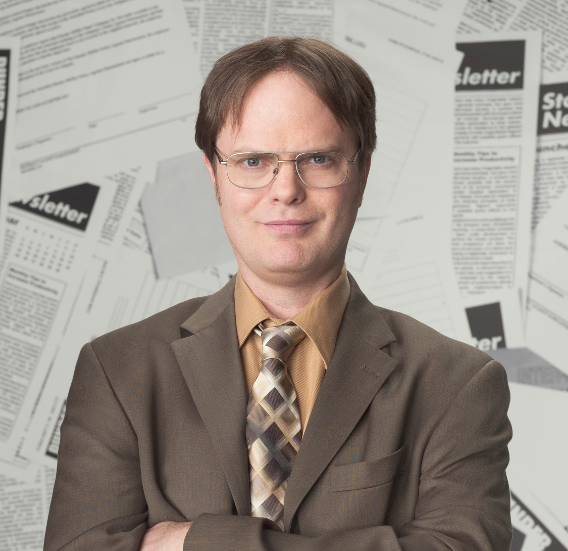 High Quality Dwight the office Blank Meme Template