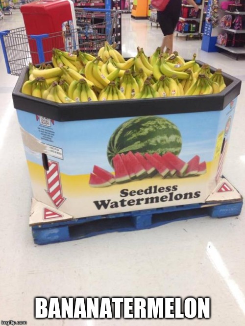 YOU HAD ONE JOB | BANANATERMELON | image tagged in you had one job,funny | made w/ Imgflip meme maker
