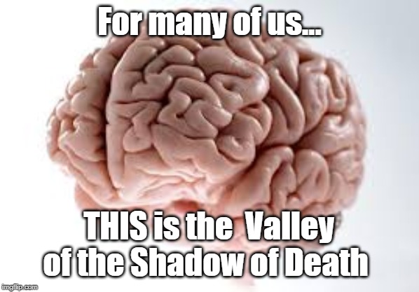 Valley of the Shadow of Death | For many of us... THIS is the  Valley of the Shadow of Death | image tagged in valley of the shadow of death | made w/ Imgflip meme maker