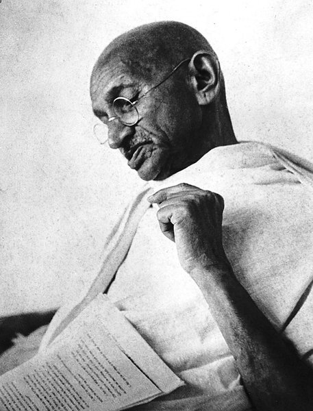 High Quality Ghandi – ignore you, laugh at you, FBI preemptively arrests you Blank Meme Template