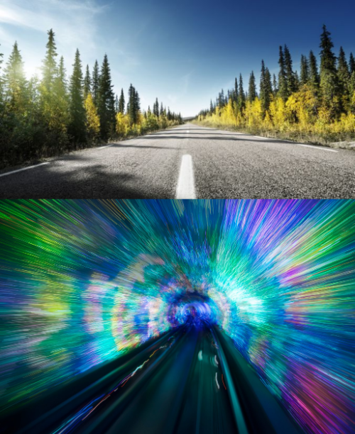 Slow Drive - Warp Speed Blank Meme Template