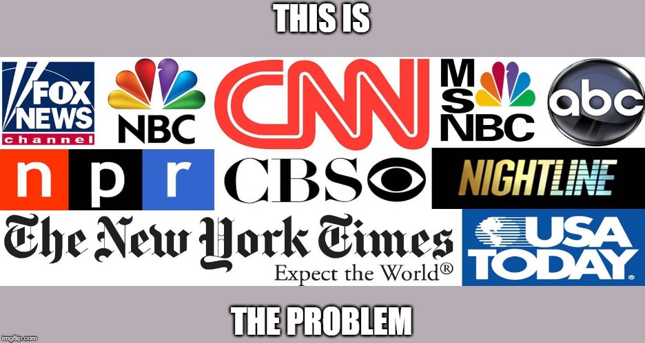 News Media In the USA | THIS IS; THE PROBLEM | image tagged in memes,fake news | made w/ Imgflip meme maker