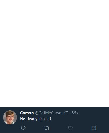 He clearly likes it! Blank Meme Template