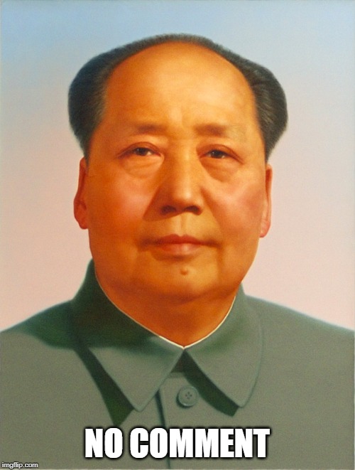Mao Zedong | NO COMMENT | image tagged in mao zedong | made w/ Imgflip meme maker
