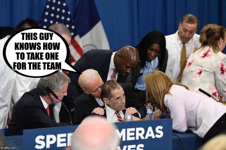 Democrats | THIS GUY KNOWS HOW TO TAKE ONE FOR THE TEAM | image tagged in democrats | made w/ Imgflip meme maker