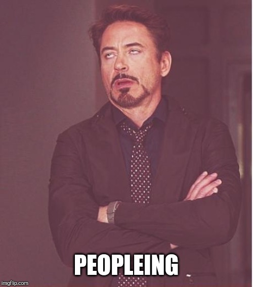 Face You Make Robert Downey Jr Meme | PEOPLEING | image tagged in memes,face you make robert downey jr | made w/ Imgflip meme maker