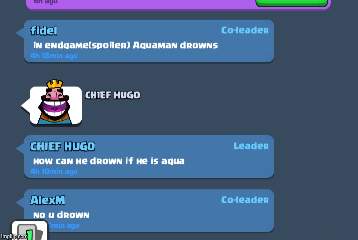 I Encountered This In Clash Royale Clan Chat Imgflip