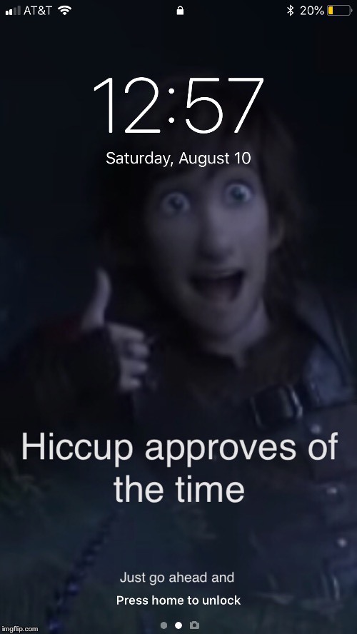 My new lock screen everyone - Imgflip