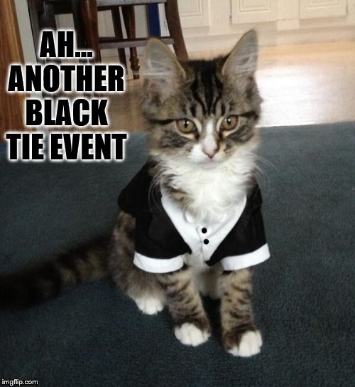 AH... ANOTHER BLACK TIE EVENT | made w/ Imgflip meme maker