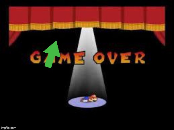 paper mario game over | image tagged in paper mario game over | made w/ Imgflip meme maker