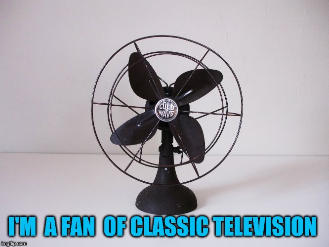 Fan | I'M  A FAN  OF CLASSIC TELEVISION | image tagged in fan | made w/ Imgflip meme maker