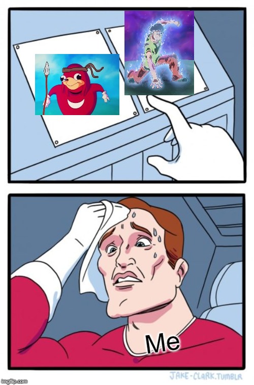 Hard decision to make | Me | image tagged in memes,two buttons | made w/ Imgflip meme maker