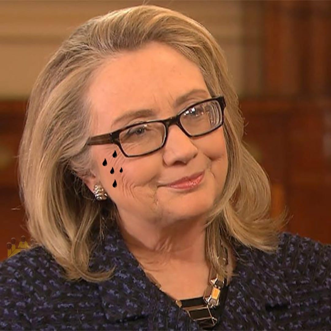 High Quality Hillary Clinton tears Blank Meme Template