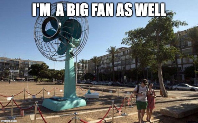 Big fan | I'M  A BIG FAN AS WELL | image tagged in big fan | made w/ Imgflip meme maker