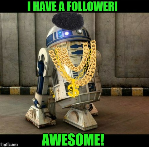 Thanks! | I HAVE A FOLLOWER! AWESOME! | image tagged in memes,thanks | made w/ Imgflip meme maker