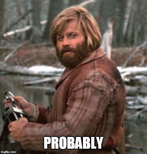 Redford nod of approval | PROBABLY | image tagged in redford nod of approval | made w/ Imgflip meme maker