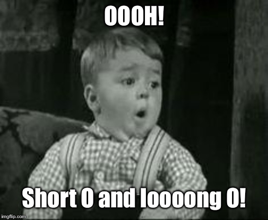 Spanky Oh Boy | OOOH! Short O and loooong O! | image tagged in spanky oh boy | made w/ Imgflip meme maker