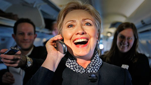Hillary Clinton phone Blank Meme Template