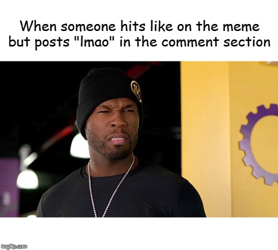 Confused Hit Like Button But Put lol In Comnent Section Blank Meme Template