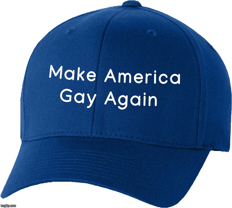 Democrat Hat 'Make America Gay Again' | image tagged in democrat,maga,gay,hat,america | made w/ Imgflip meme maker