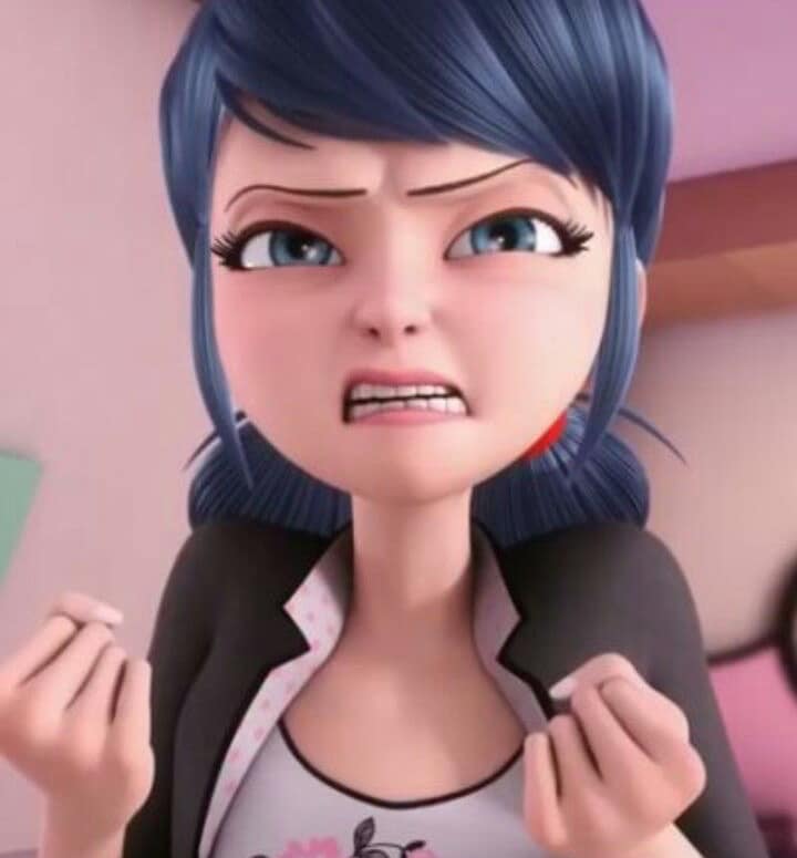 High Quality Angered Marinette Blank Meme Template