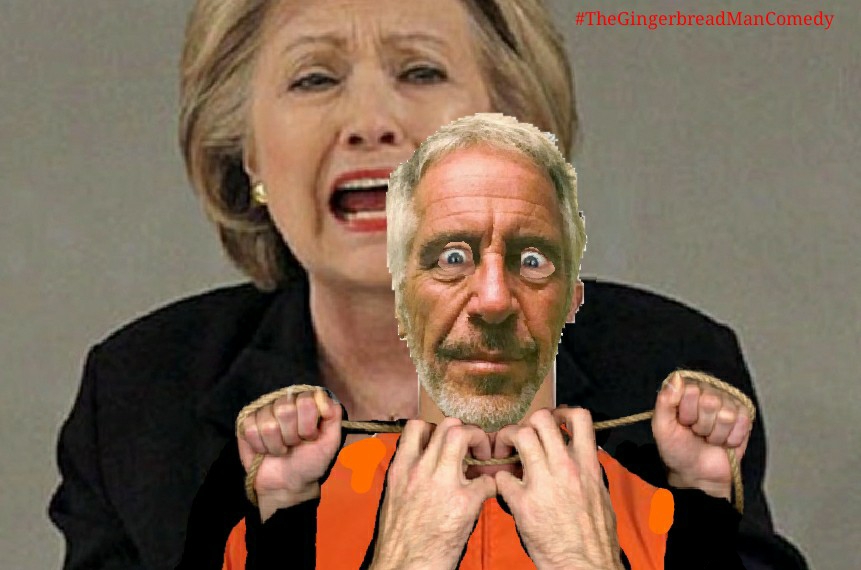 High Quality Hillary Clinton tying up loose ends with Jeff Epstein Blank Meme Template
