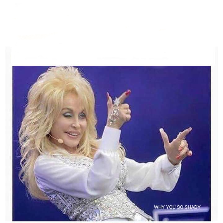 Dolly finger guns Blank Meme Template