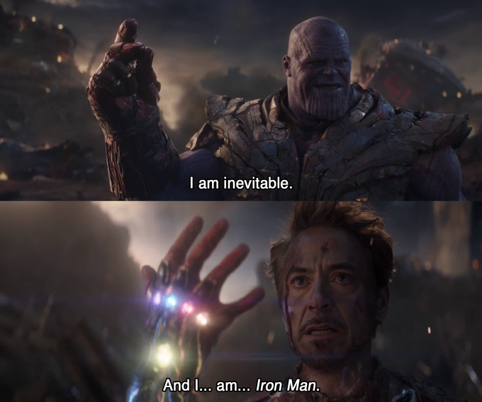 High Quality Thanos I am Inevitable Blank Meme Template