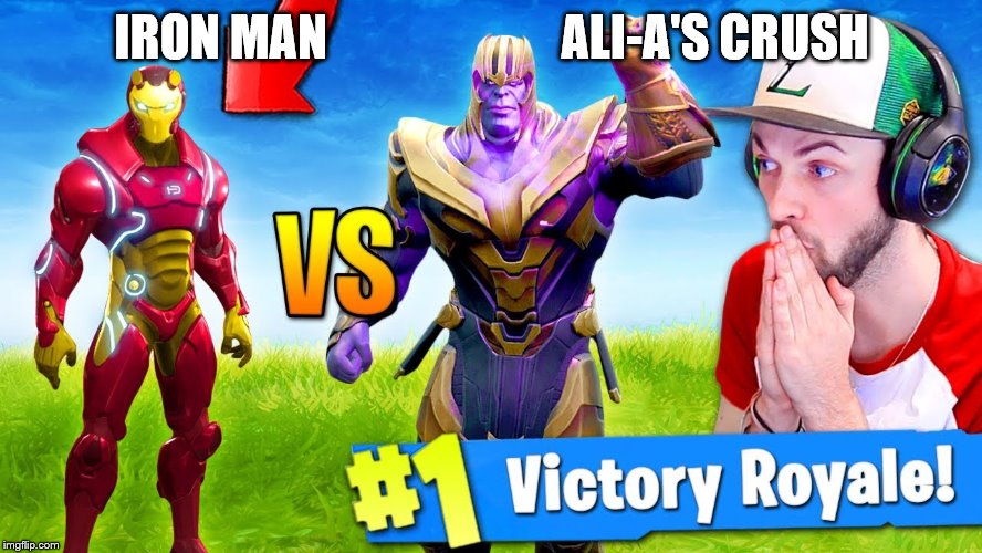 iron man vs ali-a's crush! | IRON MAN                        ALI-A'S CRUSH | made w/ Imgflip meme maker