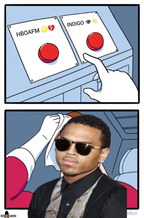 Undecided | INDIGO 👁✨; HBOAFM 🌕💔 | image tagged in chris brown,memes,funny memes,lol | made w/ Imgflip meme maker