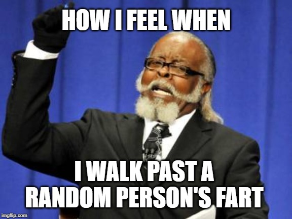Too Damn High Meme | HOW I FEEL WHEN; I WALK PAST A RANDOM PERSON'S FART | image tagged in memes,too damn high | made w/ Imgflip meme maker