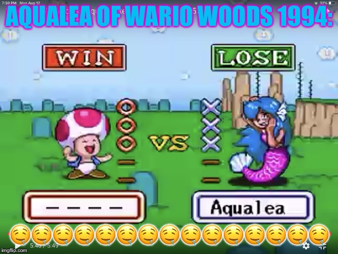 Aqualea the KNOCKOUT! mermaid!!!!!!!!!!!!!!!!!!!!!!!!!!!!!!!!!!! | AQUALEA OF WARIO WOODS 1994:; 🤤🤤🤤🤤🤤🤤🤤🤤🤤🤤🤤🤤🤤🤤🤤 | image tagged in aqualea the knockout mermaid | made w/ Imgflip meme maker