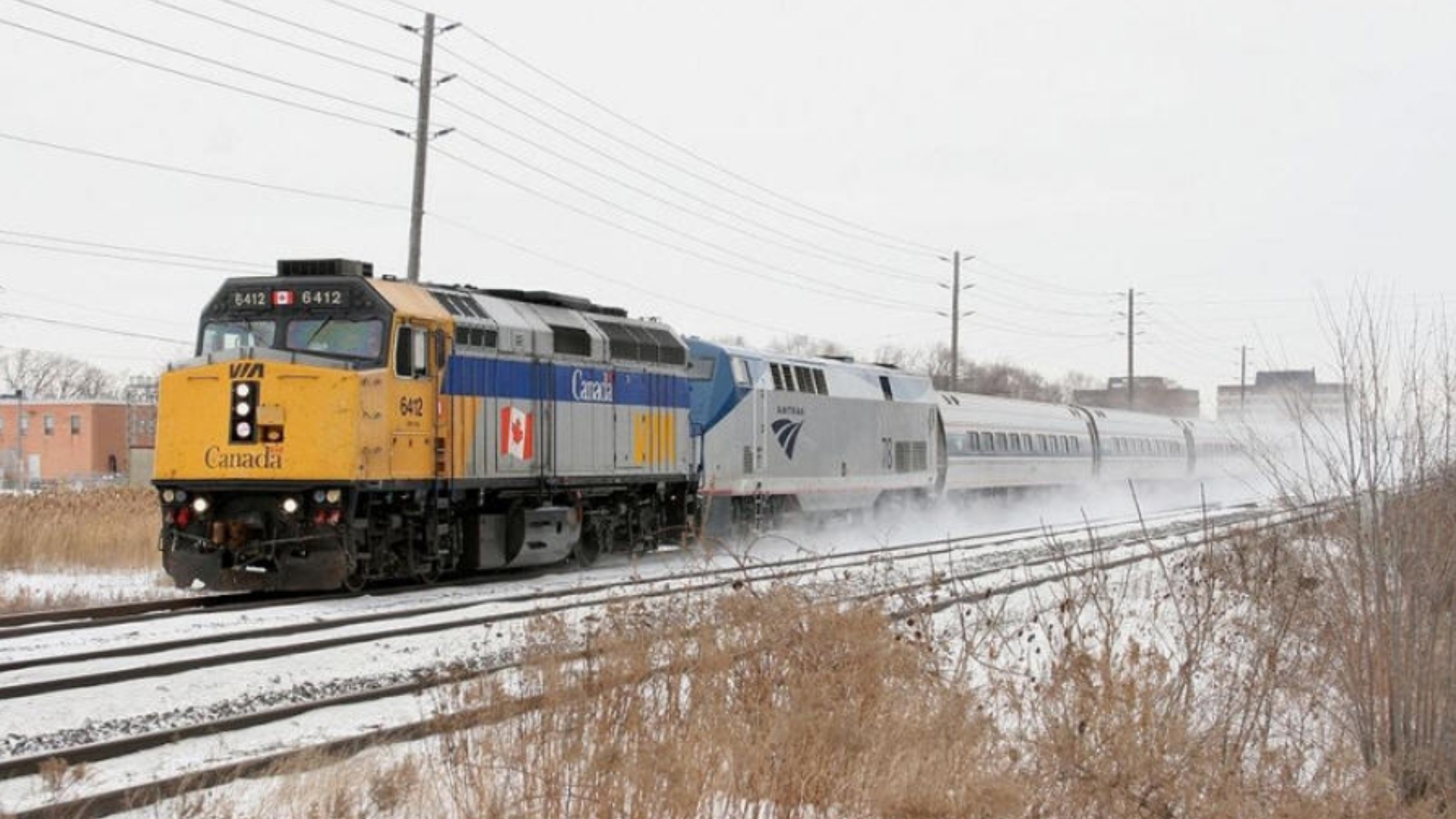 Via Rail Leading Amtrak Blank Meme Template