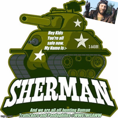 #SHERMAN&ODDBALLgoWILDonTheTRAFFICKERS | Hey Kids You're all safe now. My Name is :-; And we are all off hunting Human Traffickers and Paedophiles #WWG1WGAWW | image tagged in qanon,the great awakening,child abuse | made w/ Imgflip meme maker