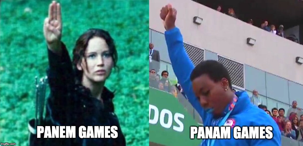 Hunger Games IRL | PANAM GAMES; PANEM GAMES | image tagged in politics,hunger games,sports,anti-politics,united states,katniss everdeen | made w/ Imgflip meme maker