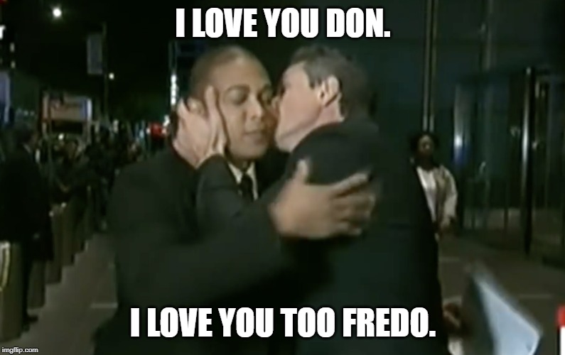 Chris Cuomo | I LOVE YOU DON. I LOVE YOU TOO FREDO. | image tagged in cuomo,don lemon,cnn,democrats,funny | made w/ Imgflip meme maker