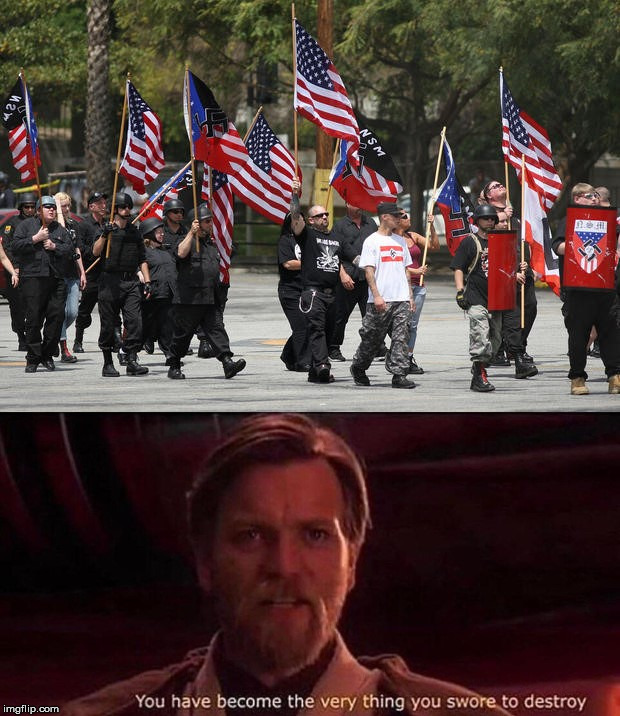 America 2019 | image tagged in america,nazism,fascism,obi wan kenobi | made w/ Imgflip meme maker