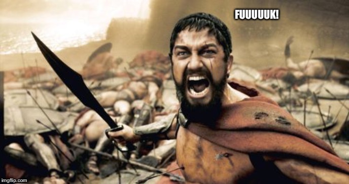 Sparta Leonidas Meme | FUUUUUK! | image tagged in memes,sparta leonidas | made w/ Imgflip meme maker
