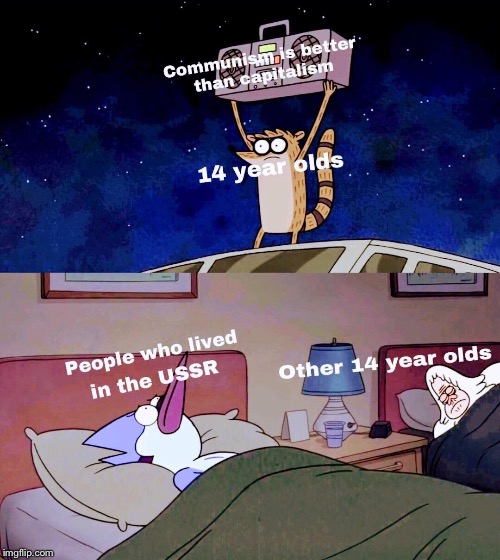 Regular Show Communism | image tagged in regular show,communism | made w/ Imgflip meme maker