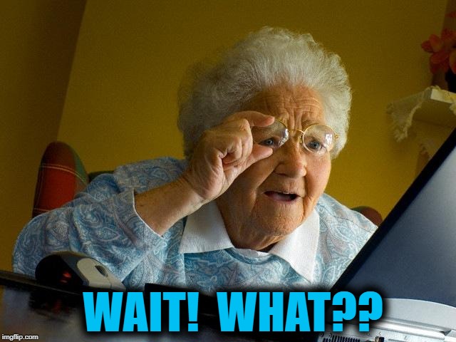 Grandma Finds The Internet Meme | WAIT!  WHAT?? | image tagged in memes,grandma finds the internet | made w/ Imgflip meme maker