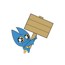 High Quality Adorabat Holding a Sign Blank Meme Template